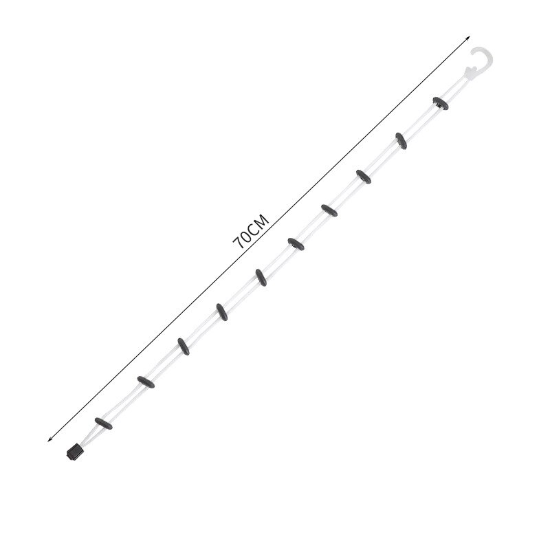 Multifunctionele sokken ophangkoord multifunctionele wasmand wassokken sokken droogrek waslijn: Wit