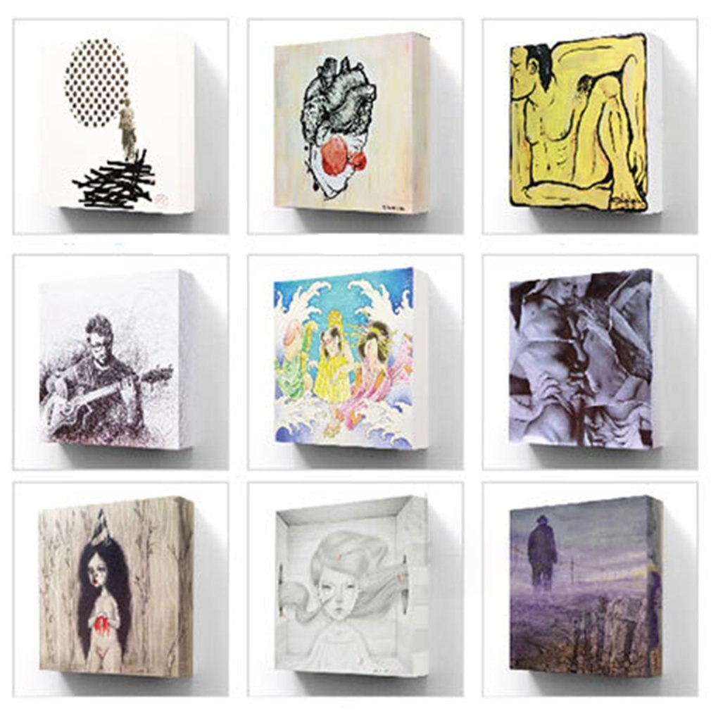 Children Cartoon Decorative Picture Kids Room Decorative Picture Frameless Canvas Painting Kids Wall Art