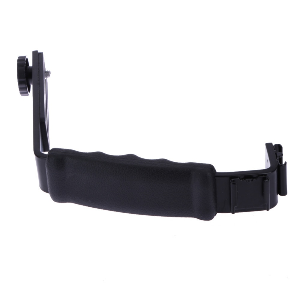 Camera Stand L-Vormige Hoek 2 Schoen Flash Bracket Dv Bracket Tray Dual Shoe Flash Bracket Voor Dslr camera Camcorders