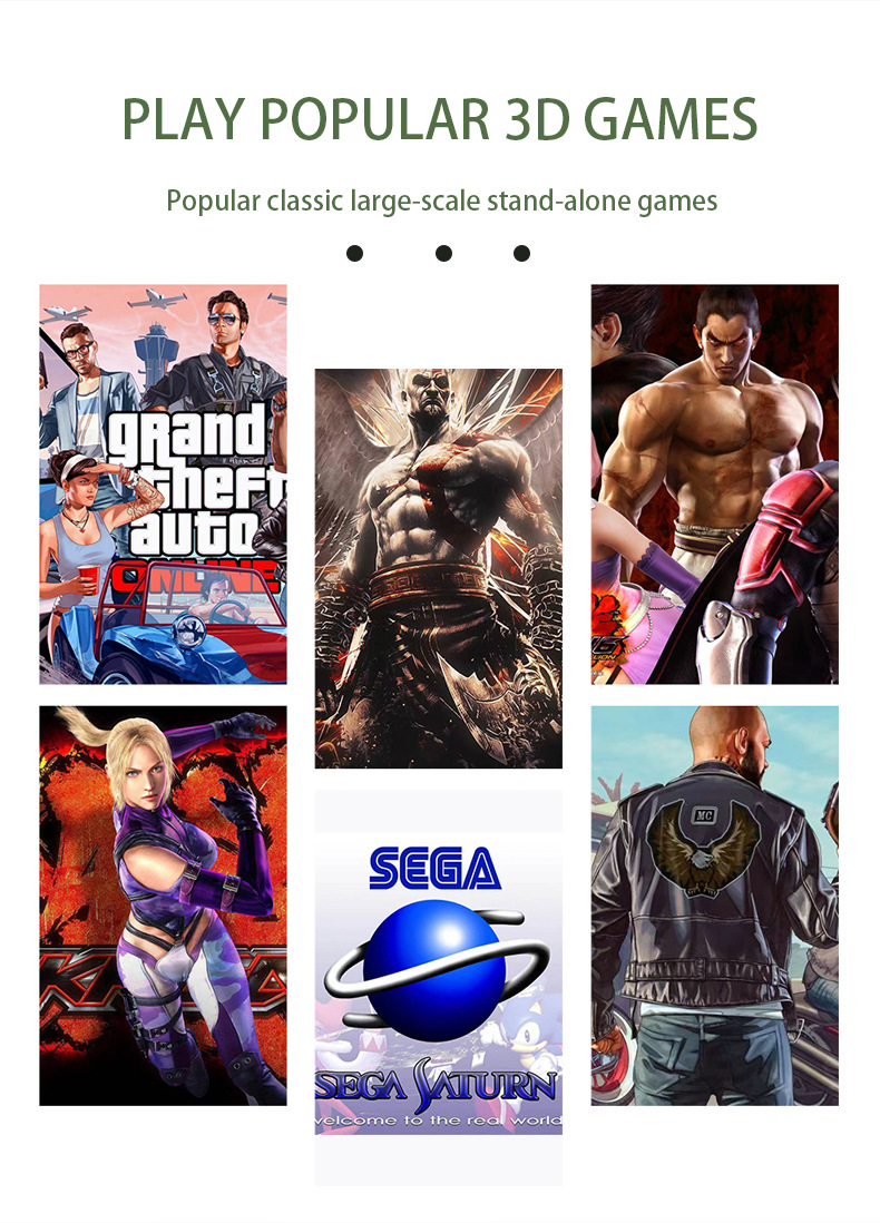 V5 64G HDMI Output Video Game Console with 45000 Built-in Retro Games Ultra Low Latency Wireless Controller TV Box