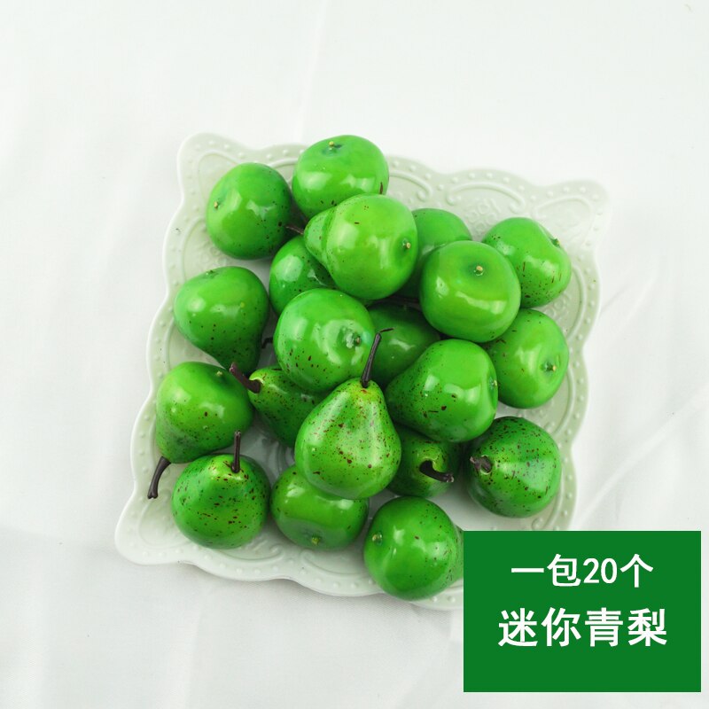 20pcs Simulation Small Fruits Mini Fruits and Vegetables Models DIY Handmade Props Kindergarten Teaching Aids Home Decoration: mi ni qing li