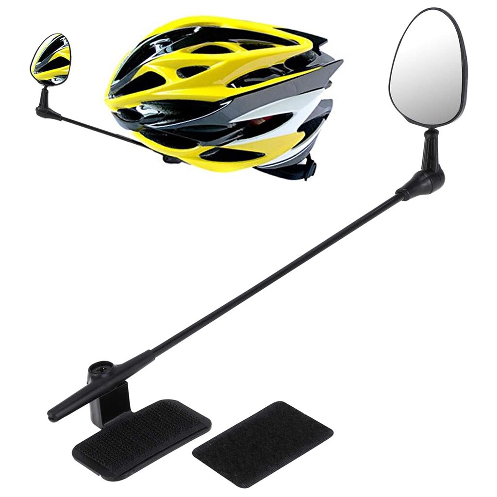 Rotatable Bike Rear View Helmet Mirror Safety Cycling Adjustable Rearview Mirror