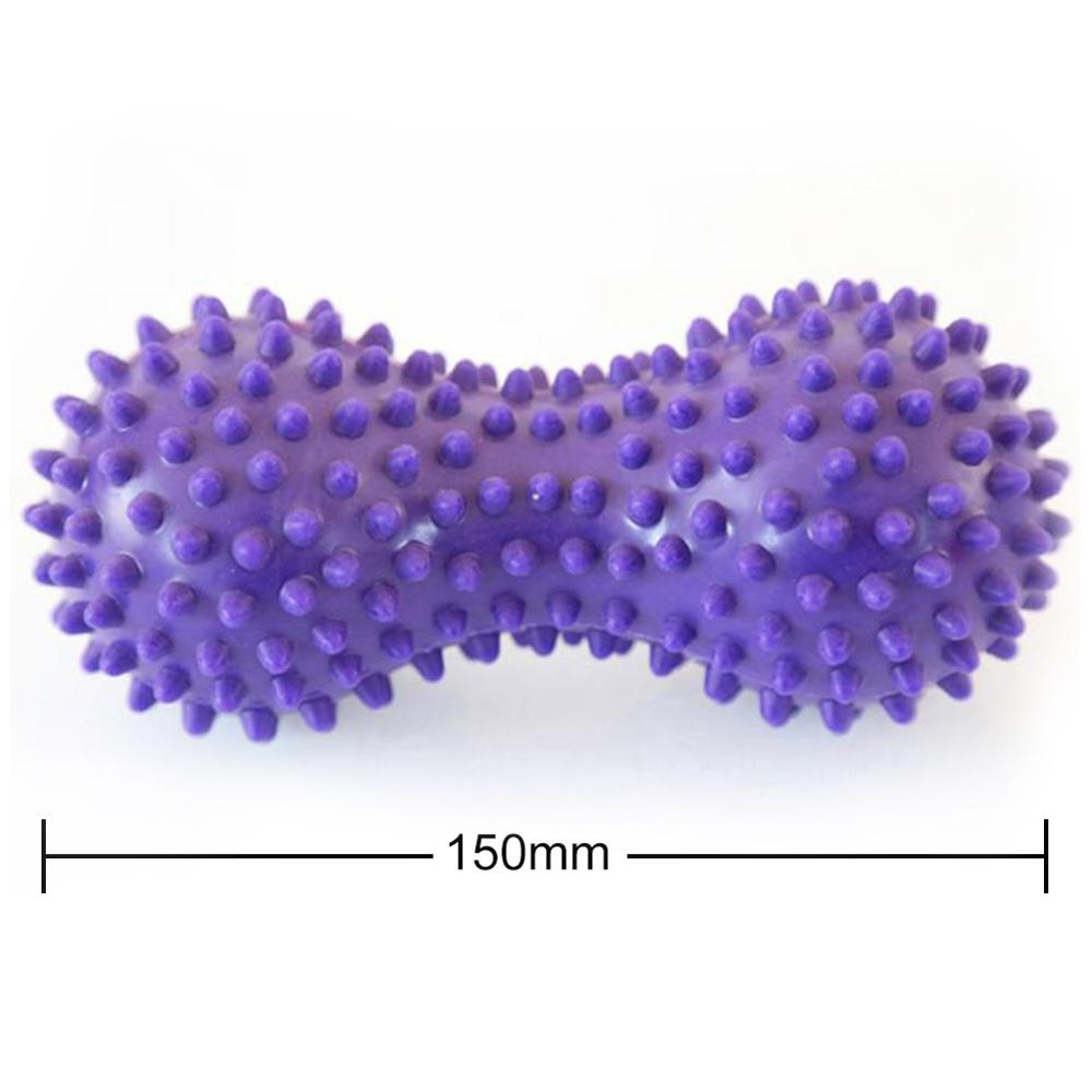 15cm 5 farver massagekugle spidse triggerpunkt lindring muskelsmerter stress jordnøddebold terapi sundhedspleje gym muskel relex apparat: Blå