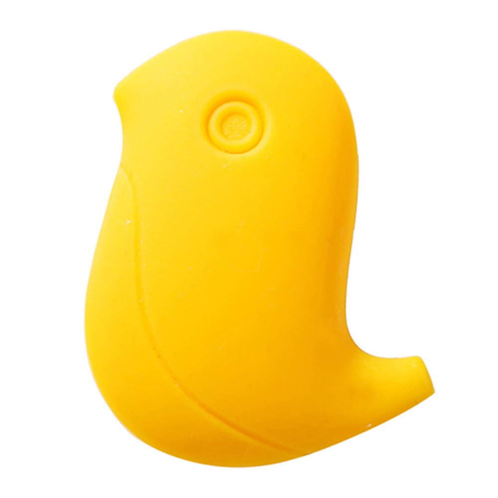 1 pc Siliconen Reizen Gadget Draagbare Opzetborstel Cap Kleine Beschermen Cover Goed gevormde Opzetborstel Opbergdoos: Bird Shape