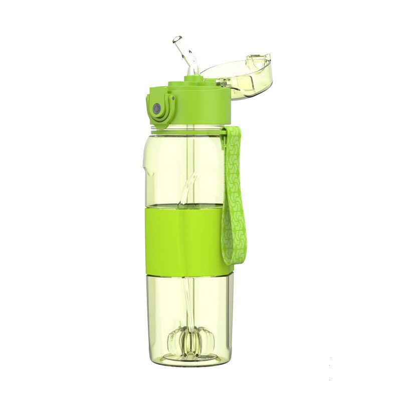 Montaña fitness shake cup temperatura-sensible space cup tritan al aire libre botella deportiva de plástico
