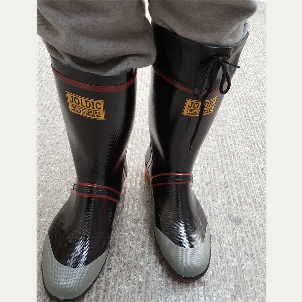 Rubber Waders White Race Big Size Wading Waterproof Long Boots Men Aqua Mud Rain Shoes Fishing Water Garden High Wellies