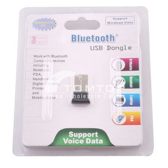 De Mini USB 2,0 adaptador Bluetooth V2.0 EDR Dongle USB para PC ordenadores portátiles, de escritorio, accesorios de computadora