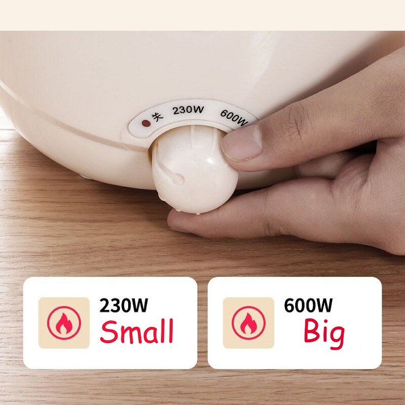 200V Multifunctional Household Electric Cooker Mini Low Power Electric Pot Student Dormitory Noodle Pot 1.5L