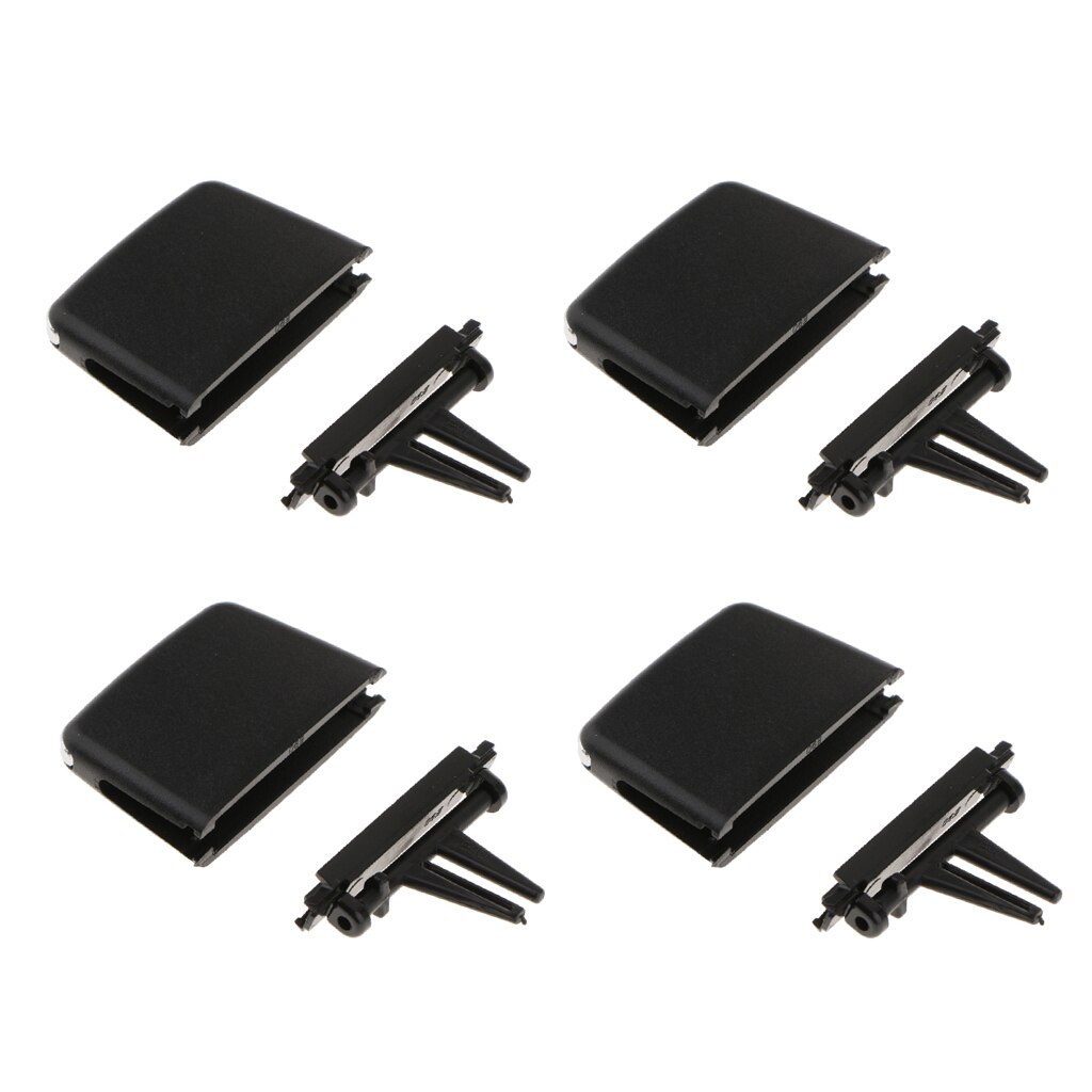 4 Pack Black Car Front A/C Air Conditioning Outlet Tab Clip for BMW 3 Series Brand