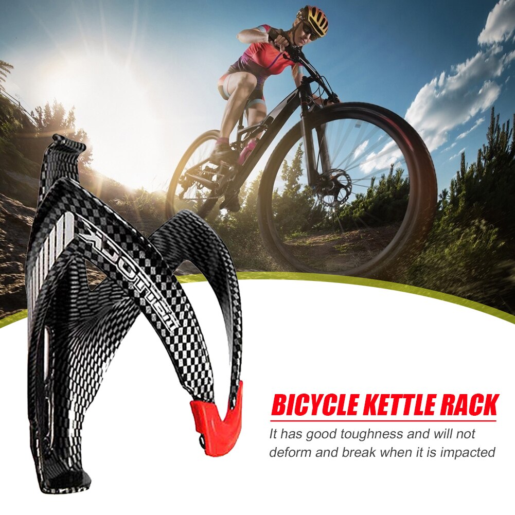 Portabiberón de fibra de vidrio para bicicleta de montaña, soporte de botella de agua de bicicleta