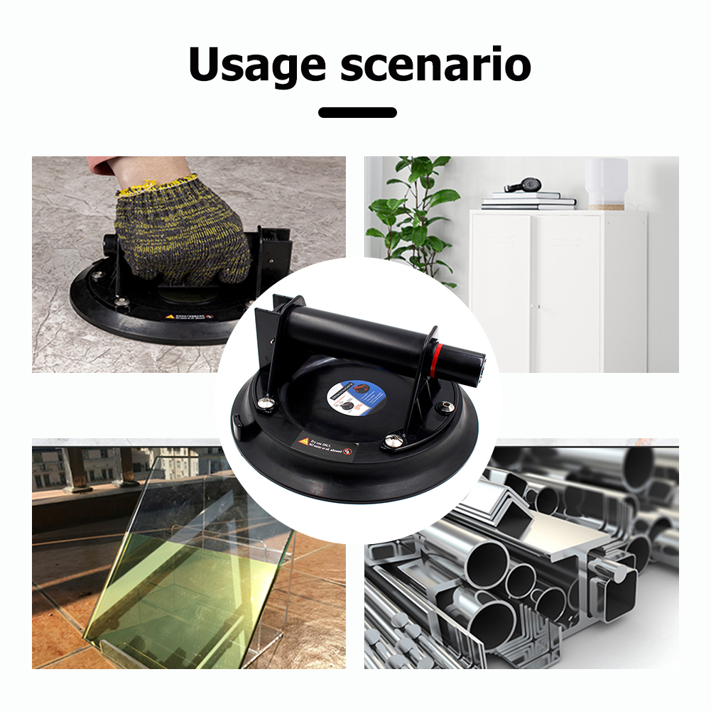 Lève-vitre en verre robuste, outils de levage manuel, ventouse à vide de 8 pouces 75kg pour fournitures de travail de carrelage