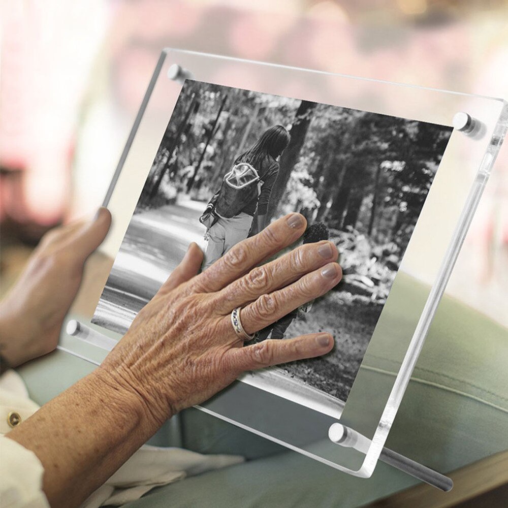 Akryl gennemsigtig fotoramme certificering display ramme væg ornament hjem billedramme til display boligindretning
