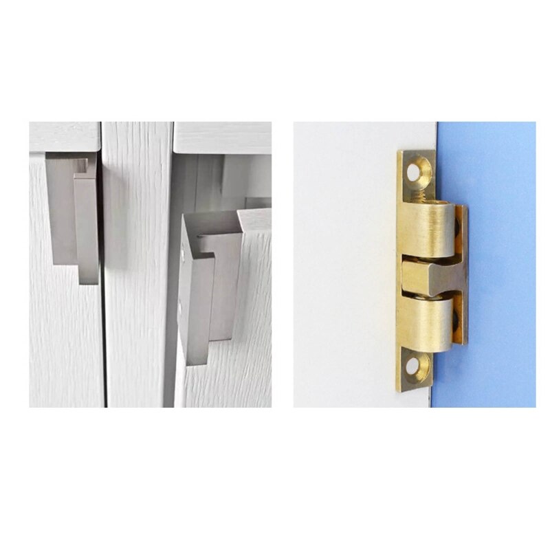 Adjustable Double Ball Tension Roller Catch Latch Furniture Door Tension Latch Closet Hardware for Locking Cabinet Doors N1HF