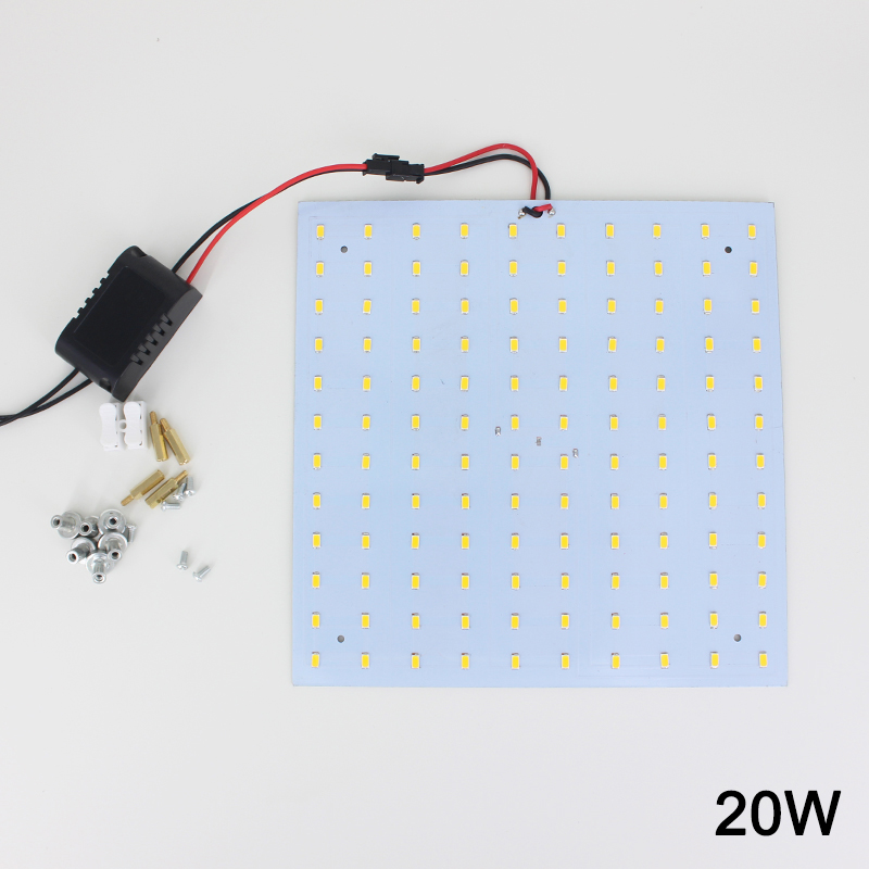 180-265V Led-paneel Lamp Vierkante 10W 15W 18W 20W 25W 35W 5730 Magnetische LED Plafond Panel Licht Plaat Aluminium Board: 20W Square / Warm white
