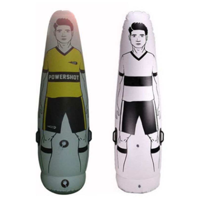 Adults Children Inflatable Football Training Goal Keeper Tumbler Portable Air Soccer Train Dummy Goalkeeper for Outdoor