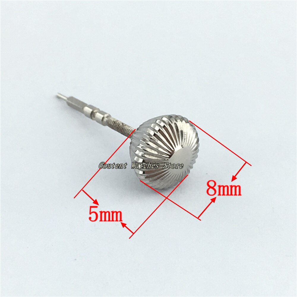 Stainless Steel Watch Crown+Stem Fit ETA 6497 6498 Seagull ST36 Movement Men's Watch: No.1