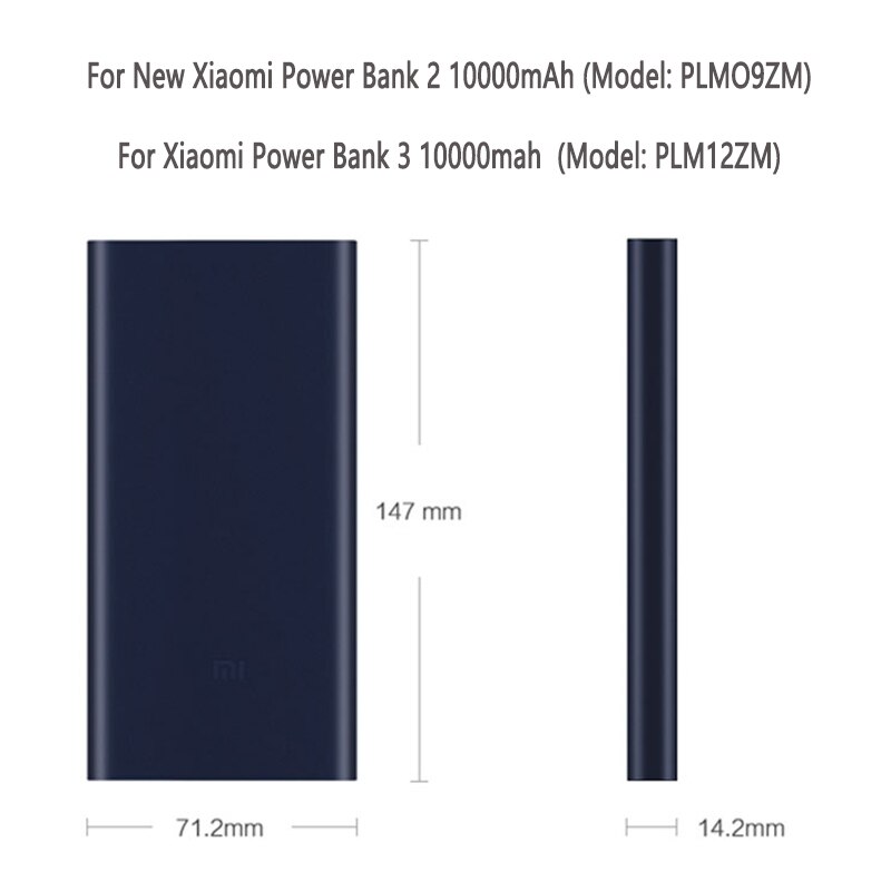 Silicone Case For Xiaomi Power Bank 3 10000mah PLM12ZM Rubber Cover For Xiaomi Power Bank 2 10000mAh PLMO9ZM Protector Case