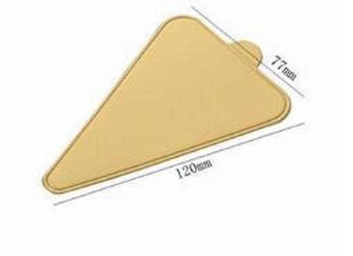 100pcs Gold Paper Cake Board Cupcake Dessert Displays Tray Wedding Birthday Pastry Pad Decorating Tools: triangle 7.7cm