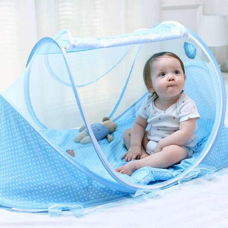 Baby Bettwäsche Krippe Netz Tragbare Faltbare Schlaf Netz Neugeborenen Moskito Zelt freundlicher Bett Zelt Moskito Netz für Baby Krippe