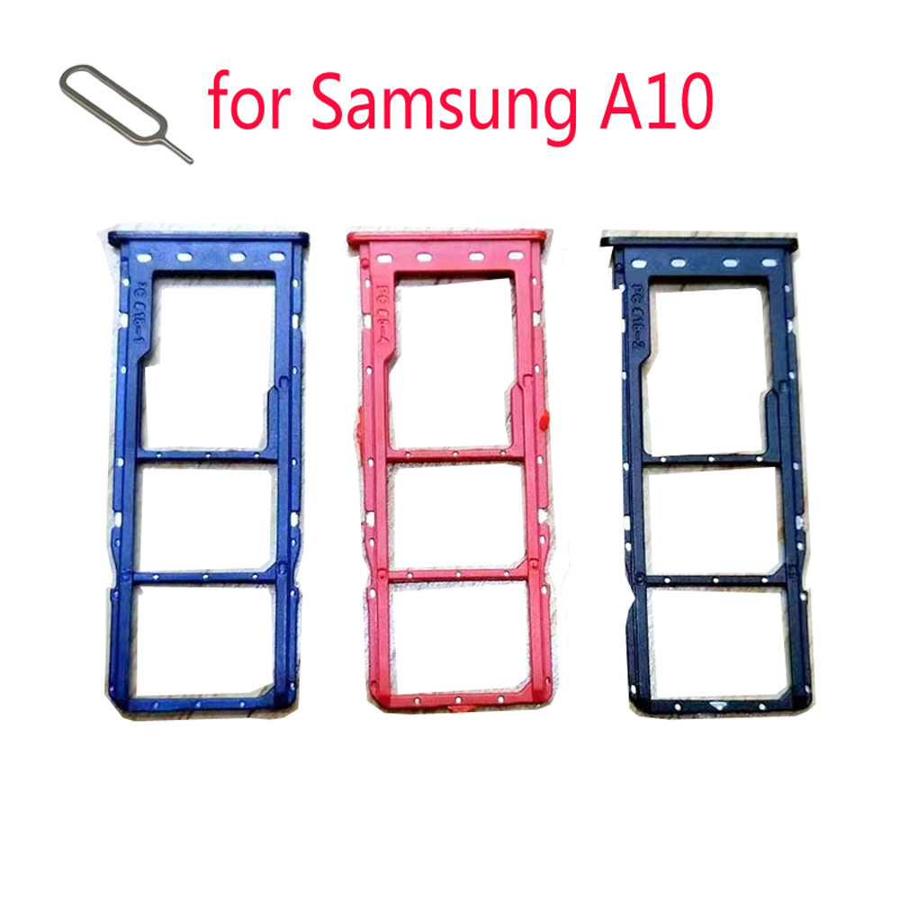 SIM Card Slot Houder Voor Samsung Galaxy A10 A105 A105F A105G A105FN Originele Telefoon Nano SIM Micro SD Card Tray adapter