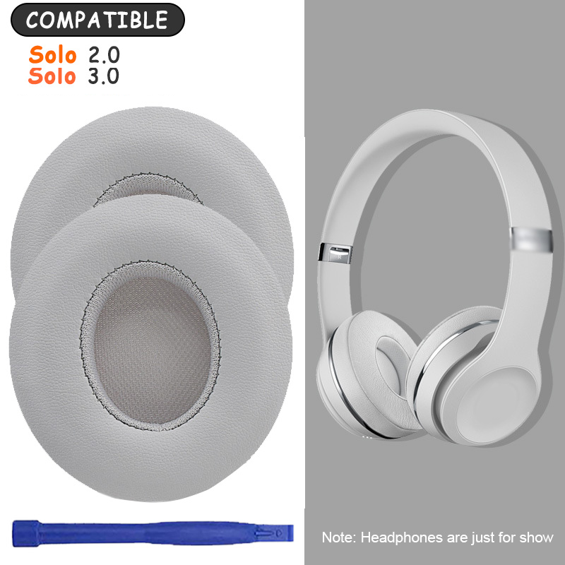 KUTOU Oorkussen Voor Beats Solo 2 Solo 2 Oorkussen Solo 3 Solo 3 Hoofdtelefoon Oorkussens Oorschelpen Vervangende Onderdelen Headset Foam Pad: Claret