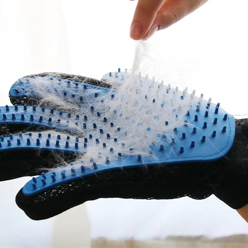 Huisdierhandschoen Kattenverzorgingshandschoen Kattenhaar Deshedding Borstel Handschoenen Hondenkam voor katten Badhaarverwijderaar Schone massageborstel voor dieren