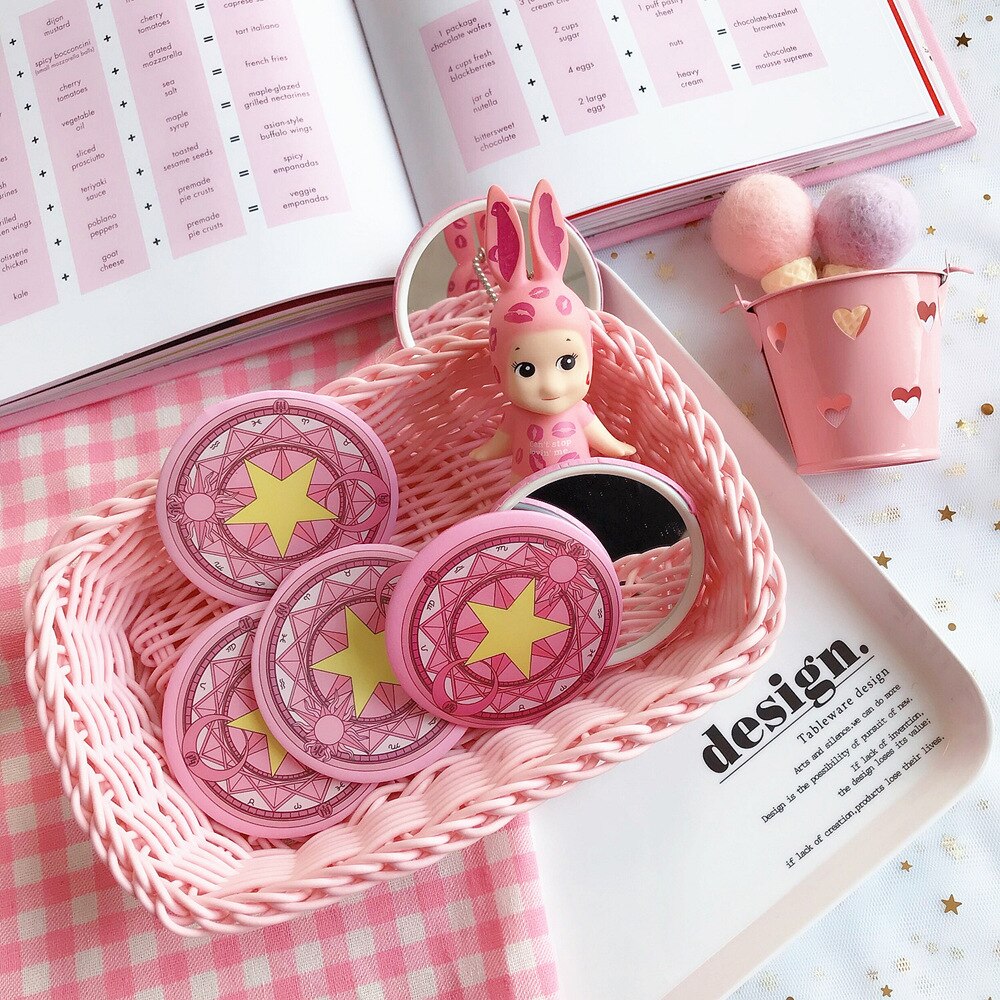 Fickspegel smink kompakt handspegel mini liten spegel bärbar spegel kompakt kosmetisk lusterko espejos de bolsillo mujer