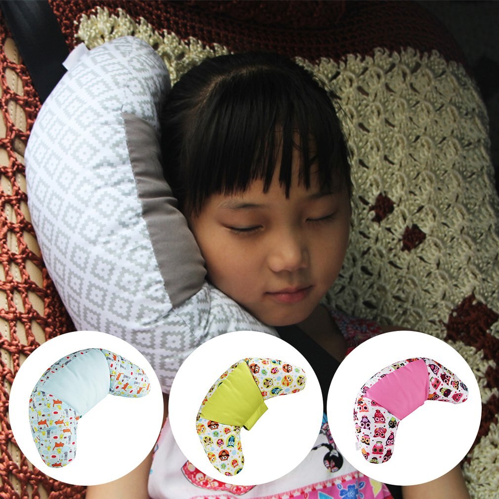 1 Pc niños Auto para reposacabezas de asiento de coche cojín de hombro cojín de algodón suave almohada de almohada de cuello para coche