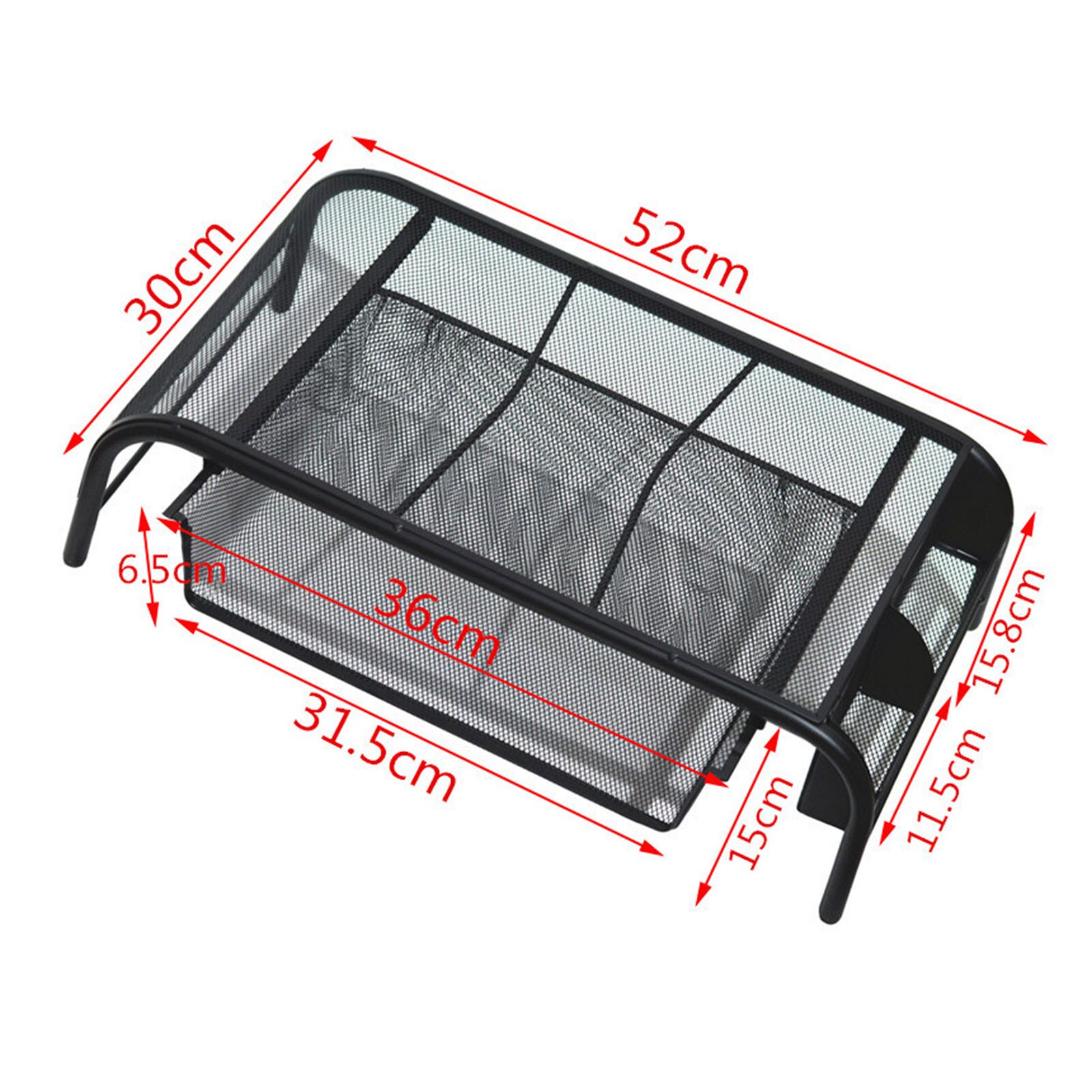 Monitor Stand Riser with Drawer Metal Mesh Lightweight Stylish Office Supplies Desk Organizer for Computer Laptop iMac Desk Home