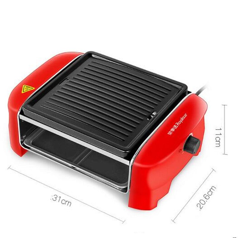 Korean household electric grill Convenient indoor Smokeless and non-stick Grill Electric baking tray Barbecue machine RKJ58C