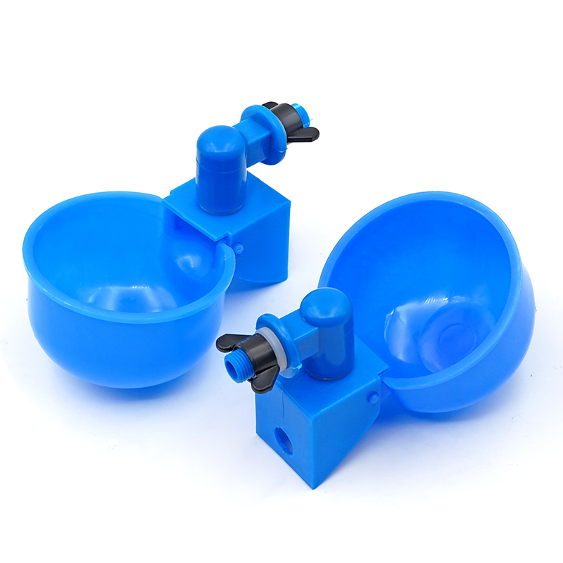 Bebedero para pollos, taza para aves de corral, bebedero automático para pollos, bebedero de plástico para aves de corral, alimentador de agua potable para pollitos y patos, 6 uds.
