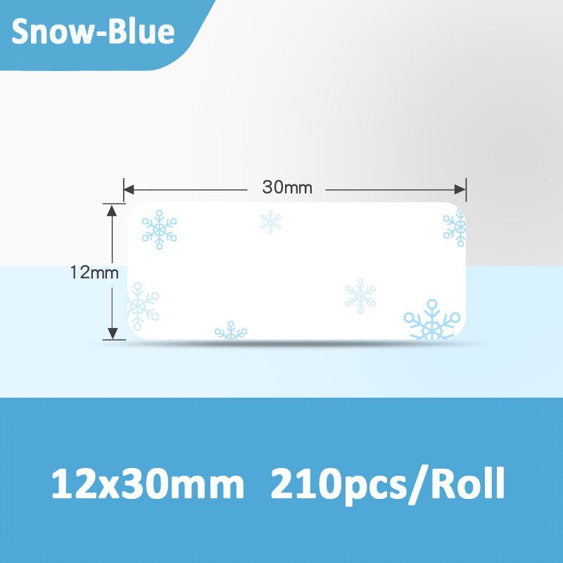 Niimbot D11 Print Label Printer Machine Sensitive Label Adhesive Paper Self-adhesive Sticky Sticker Label Paste Thermal Labels: 12x30mm 10