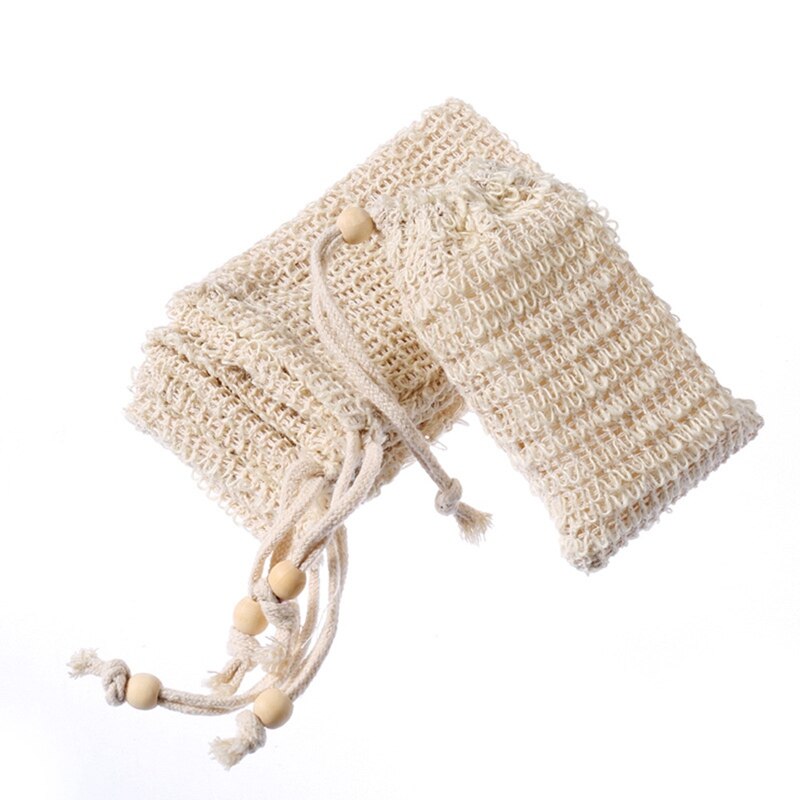 10 teile/satz Seife Sparer Peeling Natürliche Sisal Seife Tasche Beutel für Verlängern Seife Lebensdauer