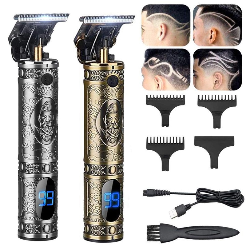 Tagliacapelli professionale T9 tagliacapelli ricaricabile pane elettrico barbiere Clipper Trimmer uomo Cordless intaglio macchina per tagliare i capelli