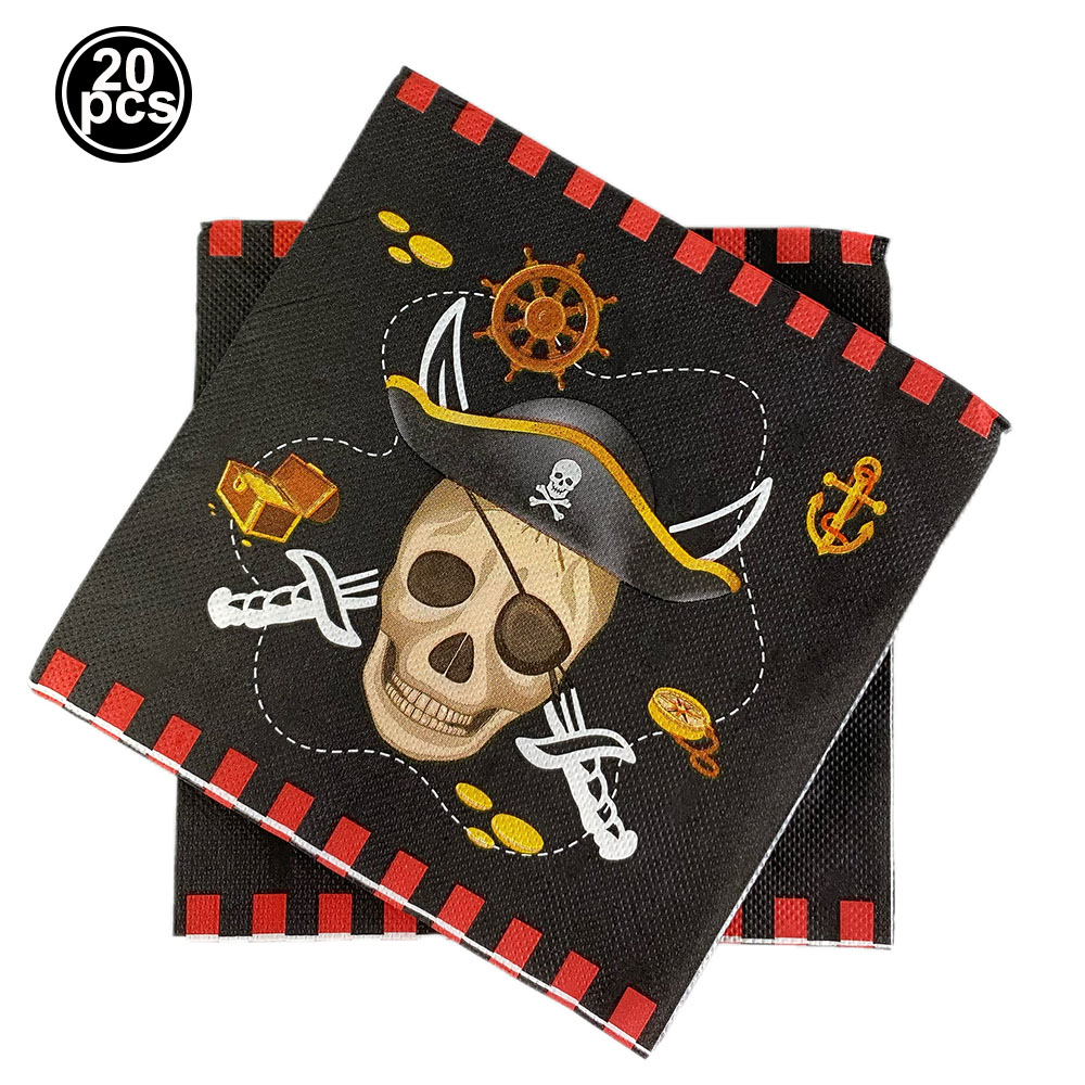 Mantel de pirata, mantel con mapa del tesoro, cubiertas de mesa desechables de plástico, decoración de de cumpleaños con tema náutico pirata: Plata