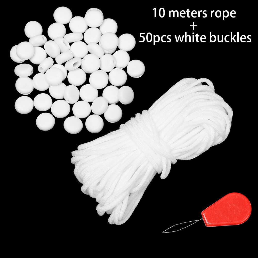 100Meters 3mm Round Making Mask Elastic Band Mask Rope Rubber Band String Mask Ear Cord Elastic Band DIY Crafts Accessories: 4