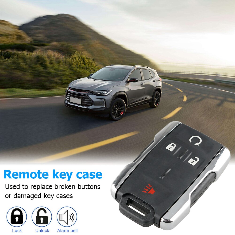 Chevy Afstandsbediening Autosleutelzakje Case Schelpen 4-Knop Remote Keyless Key Fob Case Behuizing Vervangingen Voor Chevrolet
