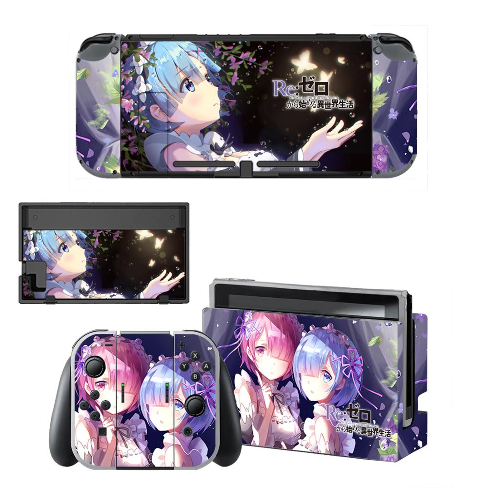 Re:Life in a different world from zero Skins for Nintendo Switch Skin Sticker for Nintendoswitch console Joy-Con Controller: QBYSNS0329