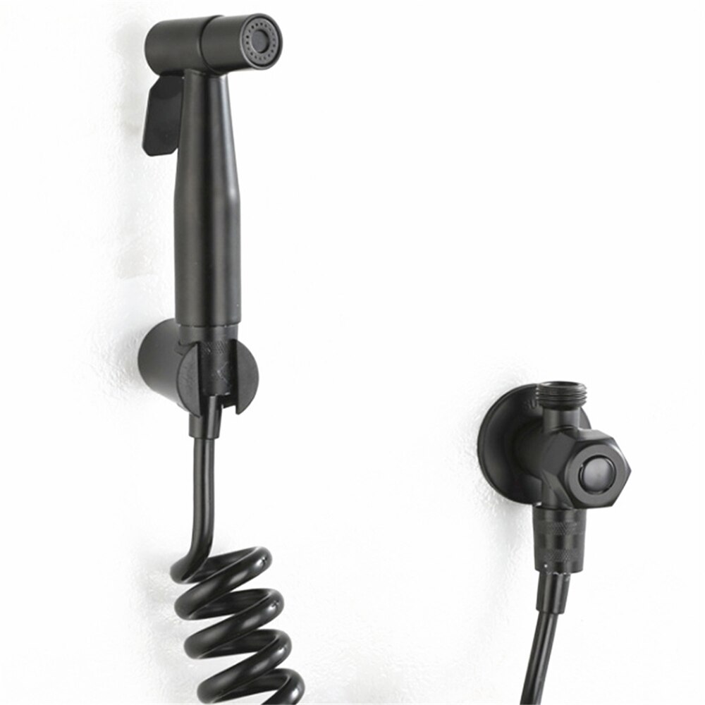 Black Handheld Toilet Bidet Sprayer Kit Stainless Steel Bidet Faucet Hand Sprayer Shower Head Bathroom Kitchen Faucet Accessory: B-5