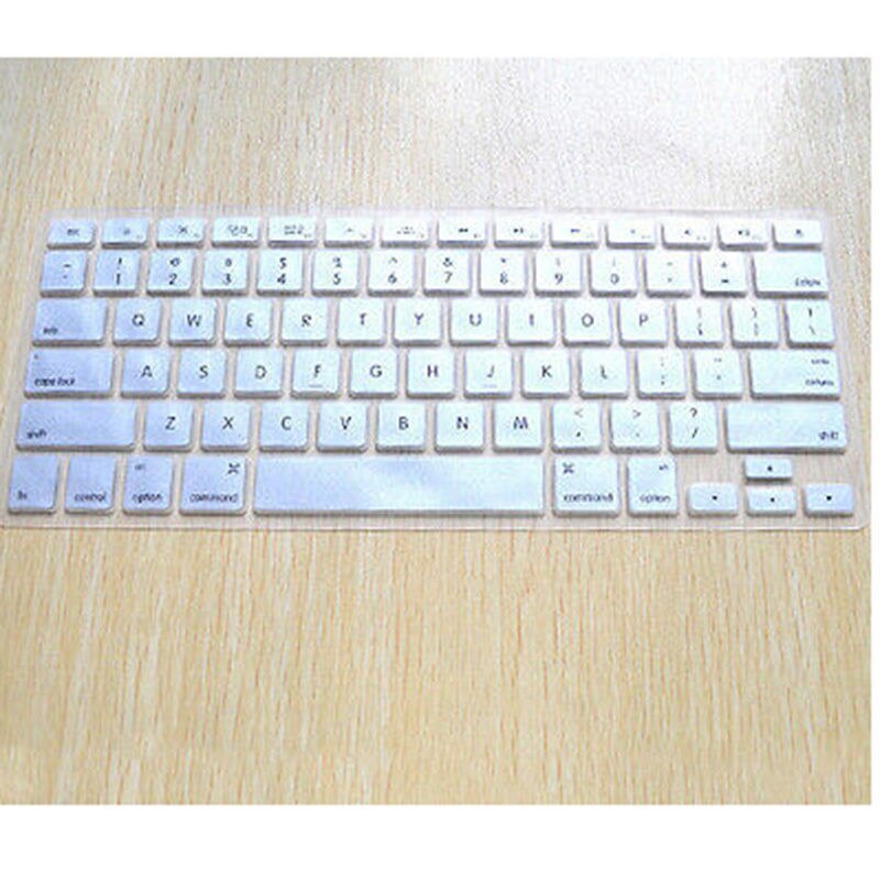 Silicone Keyboard Skin Cover For Macbook Pro Air Mac Retina 13" 15" 17" b38: Silver