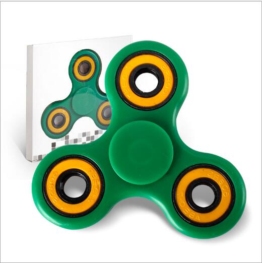 Spinner de juguete verde, rodamientos de cerámica Ultra rápidos silenciosos, juguetes antiestrés, Spinner de mano para chico, YH796-3 para adultos: green
