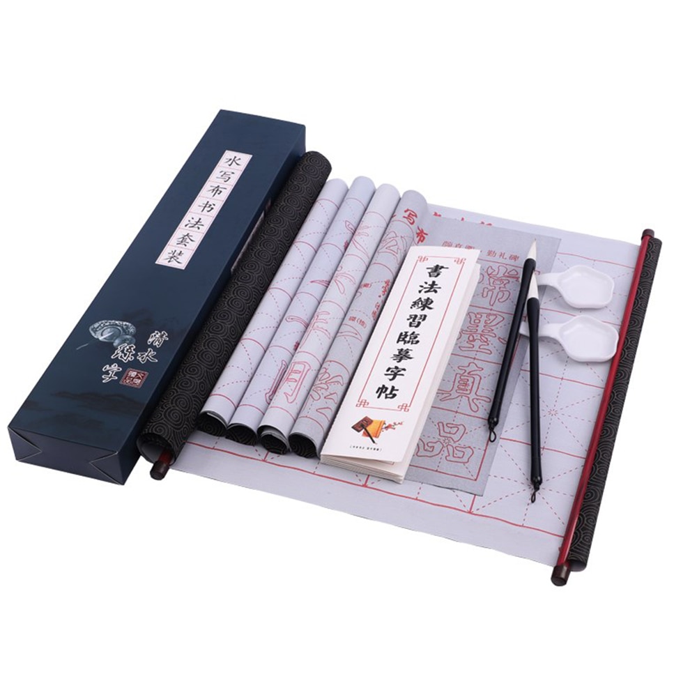 Chinese Kalligrafie Water Verzamelen Karton En Doek Stof Scroll Stof Doek Papier Geschikt Voor Beginners Borstelen Cardbo