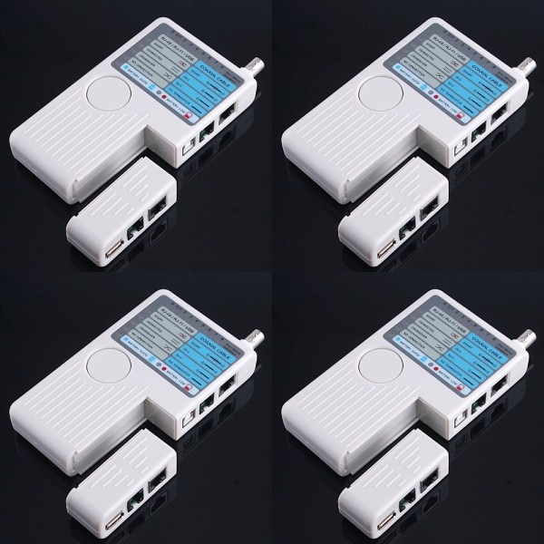 4-In-1 Network Tester RJ11/RJ45/USB/BNC Coaxial Cable Tester