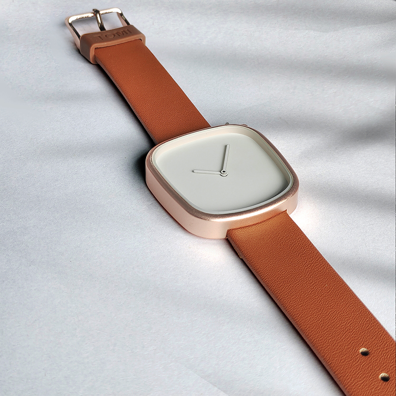 Zegarek TOMI minimalistyczny męski kwadratowy modny ultracienki zegarek minimalistyczny damski wysokiej jakości elegancki zegarek kwarcowy zegar prezent