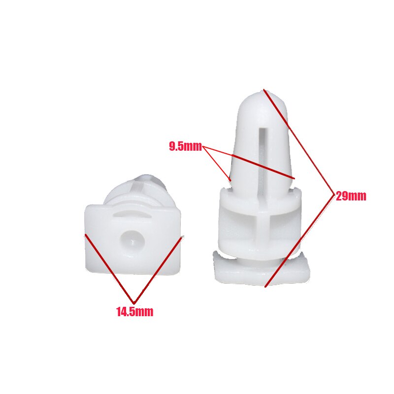 Cubierta de plástico de alféizar de puerta embellecedor de placa de montaje, remache, retenedor, 10 Uds., 51471840961, para BMW Serie 3, 5, 7, E30, E36, E39, E38