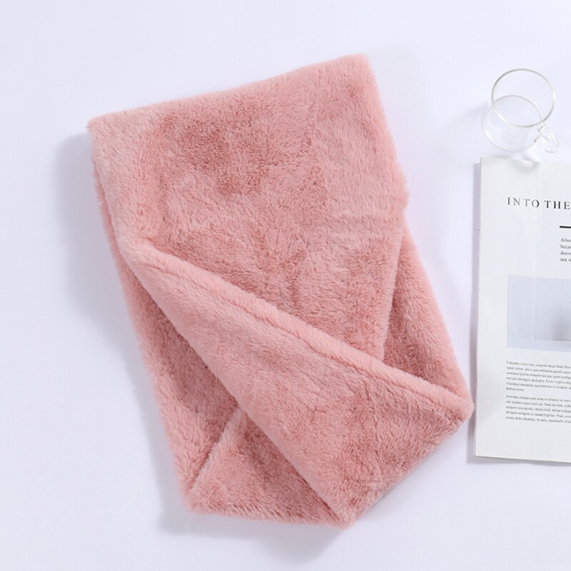 Effen dames wintersjaal korte nepbontkraag snood infinity sjaals halsdoeken ringvormige sjaals voor dames: C10