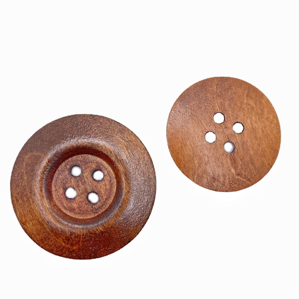 2/10 st 40/50/60mm 6cm extra stora träknappar li brun 4 hål runda sömnadsknappar utsmyckningar hantverk scrapbooking boutonger