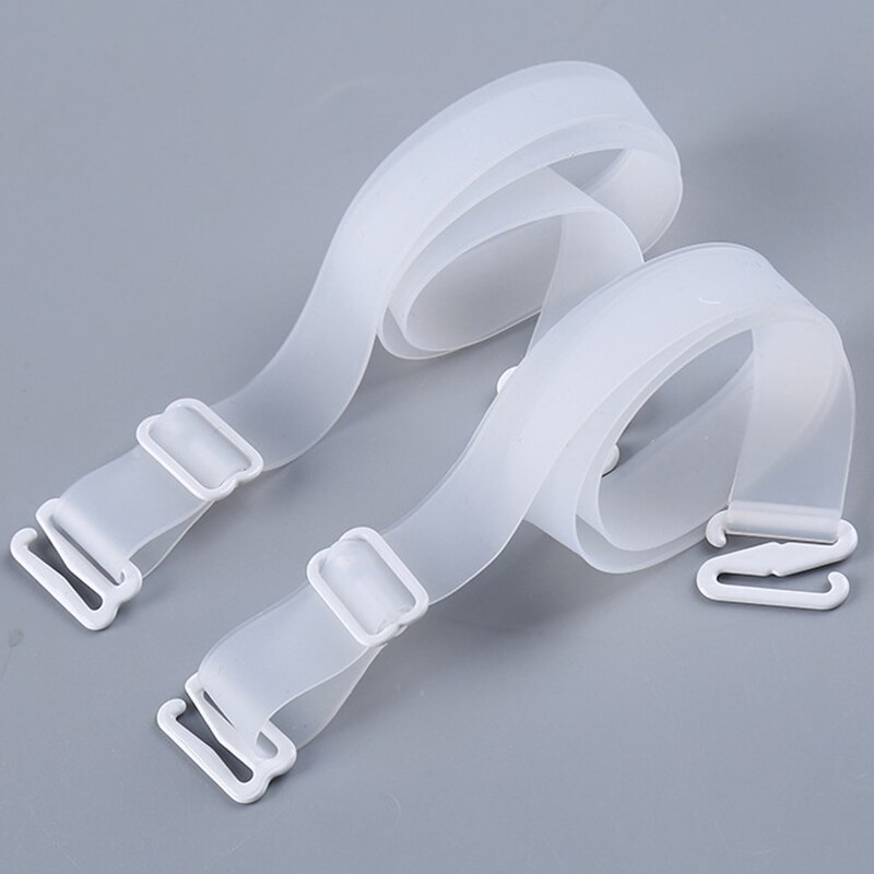 Vrouwen 1cm brede snoepkleurige siliconen bh-bandjes, onzichtbare bh-verlengband, verstelbare bh-haakverlengers, accessoires