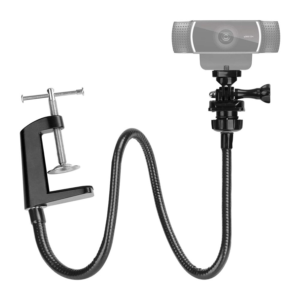 Voor Webcam Stand Verbeterde Duurzaam Bureau Kaak Camera Klem Beugel Met Flexibele Zwanenhals Voor Logitech Webcam