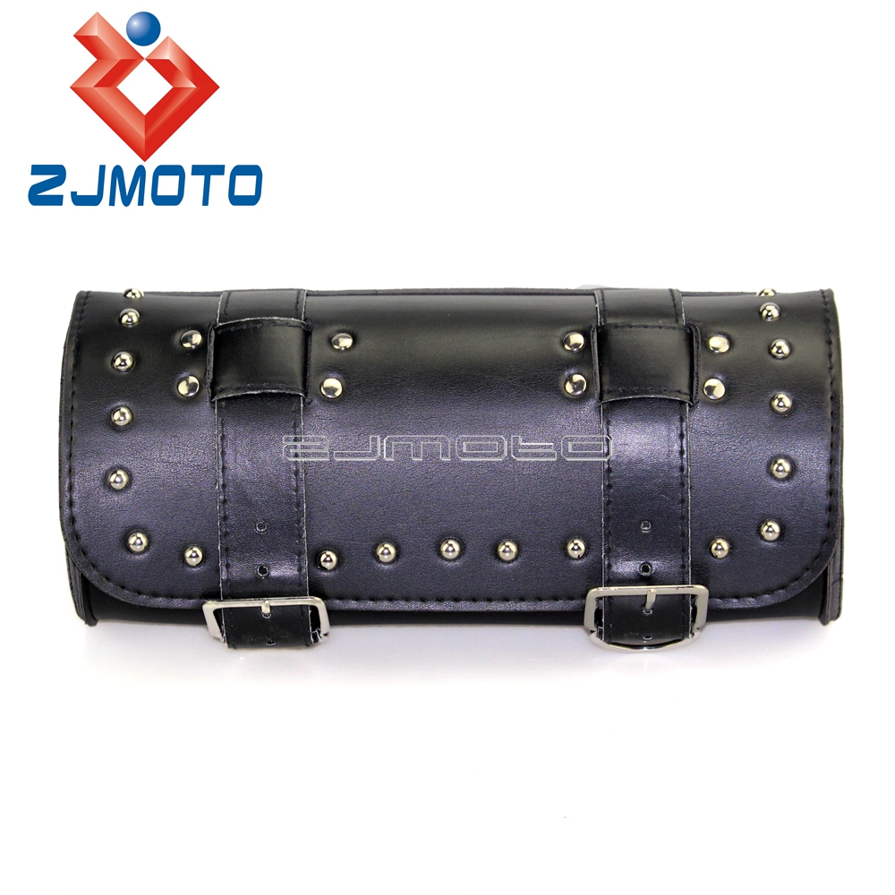 Motorcycle Front Fork Tool Bag Luggage Saddle Side Bag For Harley Cafe Racer Bobber Chopper